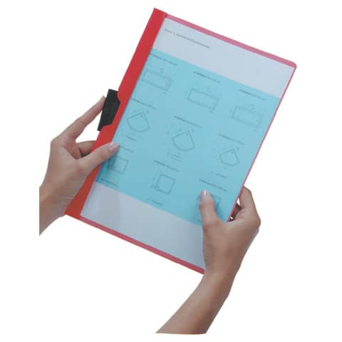 Cartellina con clip Durable DURACLIP® A4 verde - dorso 3 mm - capacità 30 fogli 2200-05